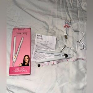 White Mini Hair Straightener